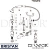 Bristan TY BSM C Mixer Spare Tech Diagram
