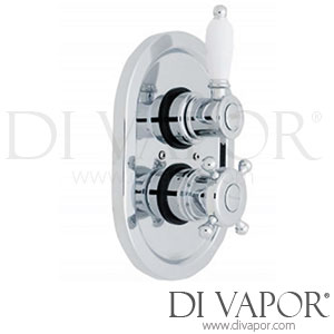 Shires U0671AA Solent Shower Mixer Built In Chrome Trad Therm Spare Parts