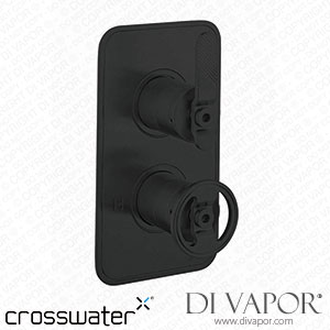Crosswater Union WRAS Approved Matt Black 2 Outlet Concealed Thermostatic Shower Valve UB1000LBPM_LV-WLBP1500R+ Spare Parts