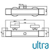 Ultra A3502 Shower Bar