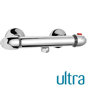 ULTRA JTY318 Thermostatic Shower Bar with Bottom Outlet (Hudson Reed)