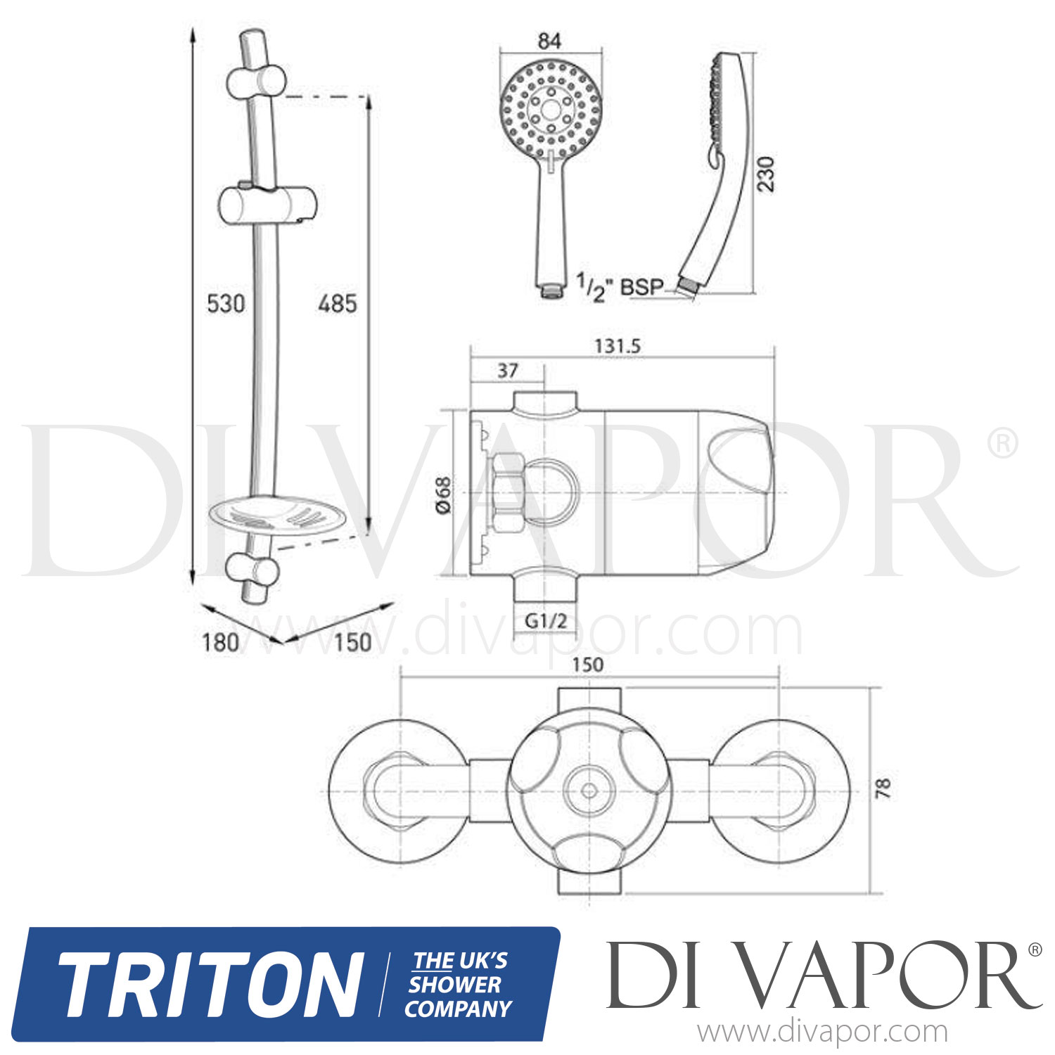 Triton UNDOTHEXSM Dove Sequential Thermostatic Shower Valve Spare Parts