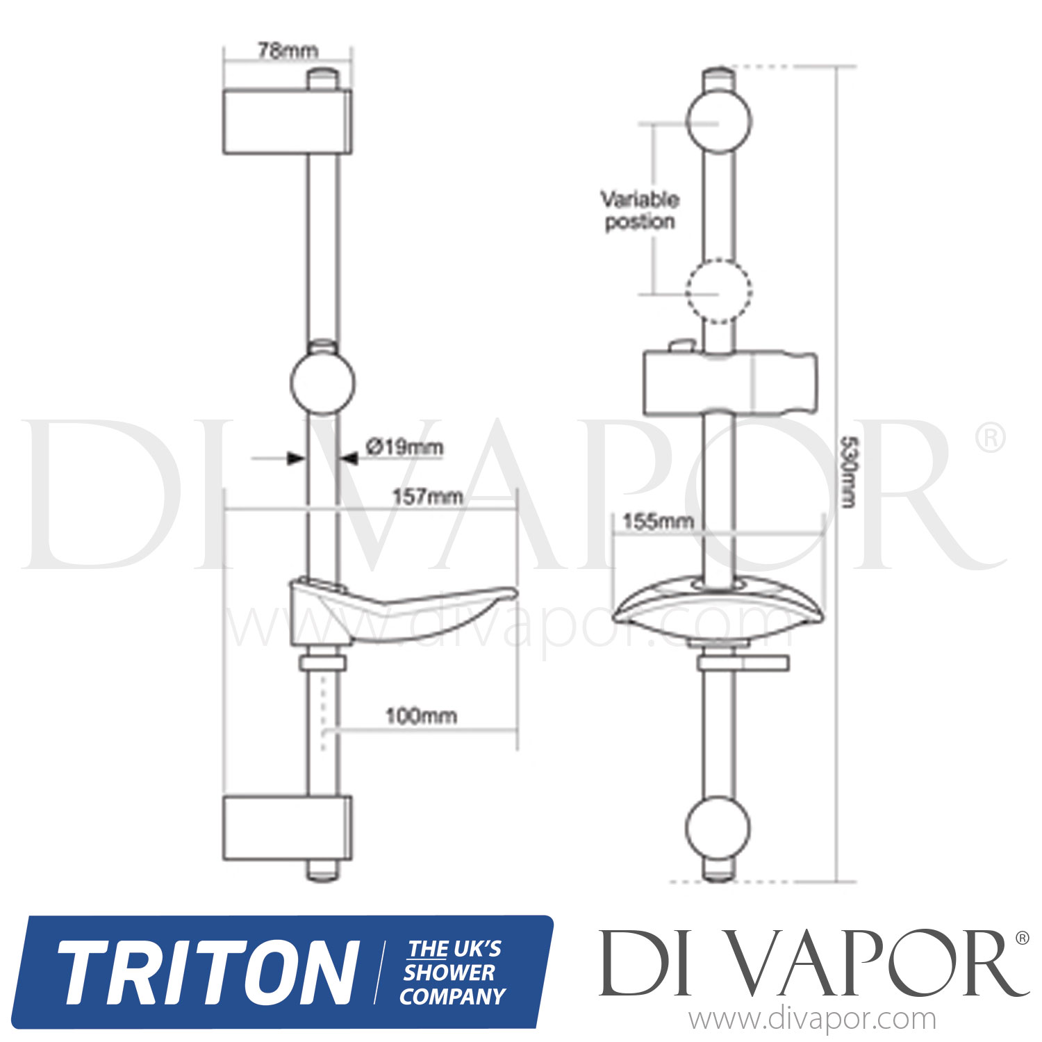 Triton UNEDTHCM Eden Concentric Mixer Shower Spare Parts