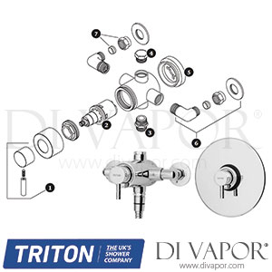 Triton UNFITHSM Fixate Sequential Mixer Shower Spare Parts