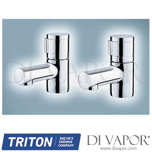 Triton UNNETP3-4 Nene Chrome Basin Pillar Taps (Pair) 3/4 Inch Spare Parts