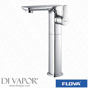 Flova URTBAS Urban Tall 260Mm Mono Basin Mixer with Slotted Clicker Waste Set Spare Parts