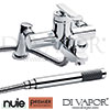 Premier Nuie Series U Bath Shower Mixer Kit Wall Bracket Spare Parts
