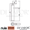 Premier Nuie Series U High Rise Mixer Tap Dimension