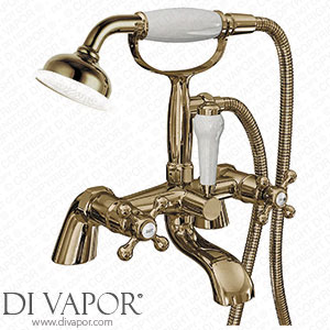 Victorian Plumbing Victoria Gold Traditional Bath Shower Mixer with Handset - V04G Spare Parts