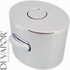 Oval Shower Valve Temperature Control Handle - 48mm x 38mm x 36.5mm - 24 Spline