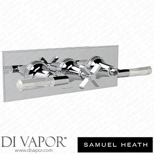 Samuel Heath V602-H-TCCR-CP Trim Set for V135-Is Thermostatic Valve - 2 Separate Flow Controls Spare Parts