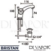 Bristan VAC BAS C MT Mixer Spare Diagram
