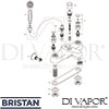 Bristan VAC LBSM C MT Mixer Spare Tech Diagram