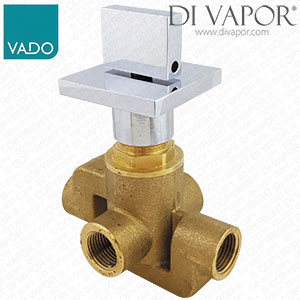 Vado GEO-144/2-C/P Chrome Geo Concealed Two Way Diverter Valve Wall