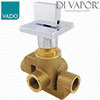 Vado GEO-144/2-C/P Chrome Geo Concealed Two Way Diverter Valve Wall