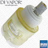 Cream White-Plastic Ceramic Disk Diverter Cartridge