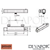 Premier ABS Square Valve Bottom outlet Shower Dimension