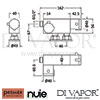 Premier Nuie Vertical Valve Shower Dimension