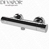 Nuie Round Thermostatic Shower Bar Valve - VBS026