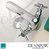 VADO Vecta Basin Tap Mixer Deck Mounted Pop-up Waste Dimension