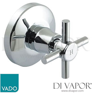 VADO VEC-143-1/2-C/P Vecta Chrome Concealed Stop Valve 1/2