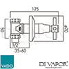 VADO VEC-143CD-12-CP Spare Parts Diagram