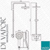 Vado Velo VEL-149RRK/DIV/ST-CP Thermostatic Shower Bar with Rigid Riser Shower with Handset Shower K