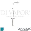 VADO Adjustable Velo square Shower Valve integrated Diverter Spare Parts