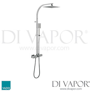 VADO VEL-149/RRKSQ/AQB-CP Velo Aquablade square thermostatic Shower Valve with Diverter Spare Parts