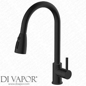 Victorian Plumbing Venice Modern Kitchen Mixer Tap with Swivel Spout & Pull Out Spray - Matt Black - VENKT162 Spare Parts