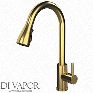 Victorian Plumbing Venice Modern Kitchen Mixer Tap with Swivel Spout & Pull Out Spray - Brushed Brass - VENKT362 Spare Parts