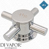 Hudson Reed VH009A Kristal Flow Control Shower Handle Crosshead