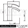 Ultra Vibe Sinclair Single Lever Basin Mixer Tap with waste Dimension