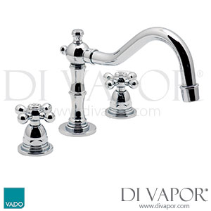 VADO Victoriana 3 Hole Basin Tap Mixer Spare Parts