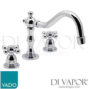 VADO VIC-101/CD Victoriana 3 Hole Basin Mixer Deck Mounted Spare Parts