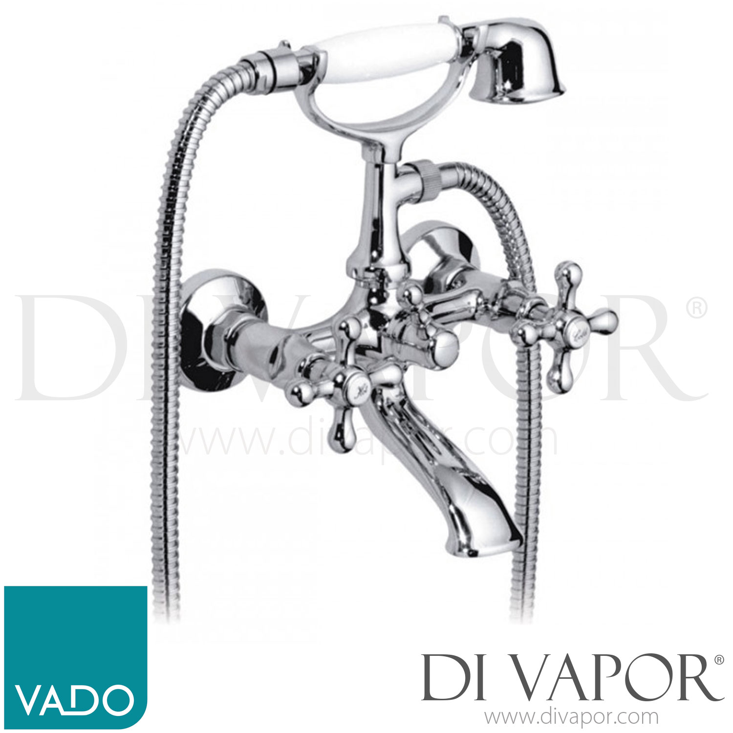 VADO VIC120 Victoriana Exposed Bath Shower Mixer Wall Mounted Spare Parts