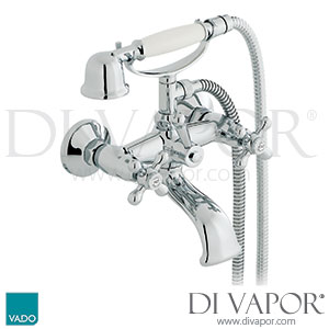 VADO VIC-120/CD-C/P Victoriana Exposed Bath Shower Mixer Spare Parts