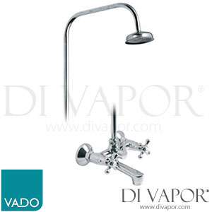 VADO VIC-121/R-C/P Victoriana Bath Shower Mixer Wall Mounted with Rigid Riser Spare Parts
