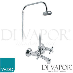 VADO VIC-121/R/CD-C/P Victoriana Bath Shower Mixer with Rigid Riser - Chrome - Spare Parts