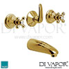 VADO Victoriana 2 Way Bath Shower Mixer Wall Mounted Spout Spare Parts