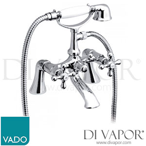 VADO VIC-131/S Victoriana Victoriana Exposed Bath Shower Mixer Pillar Mounted Spare Parts