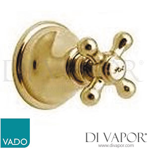 VADO VIC-143/CD-3/4-A/G Victoriana Concealed Stop Valve 3/4