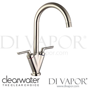 Clearwater VITBS Vitro C Twin Lever Brushed Nickel Monobloc Kitchen Mixer Tap Spare Parts