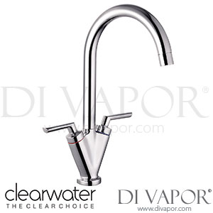 Clearwater VITCP Vitro C Twin Lever Chrome Monobloc Kitchen Mixer Tap Spare Parts
