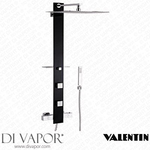 Valentin 525400 410 74 I-Deco Tower Shower Panel Black/Chrome Spare Parts