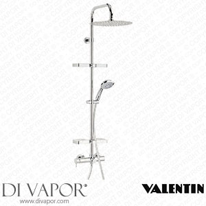 Valentin 667400 000 00 Elle&Lui Opium 2 Shower Rack Chrome Spare Parts