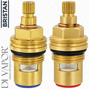 Bristan VLV 0405 PACK VLV 04054 and VLV 04055 hot and cold valve set