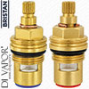 Bristan VLV 0405 PACK VLV 04054 and VLV 04055 hot and cold valve set