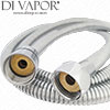 150mm Shower Hose Replaces Victorian Plumbing Milan VPH892 Hose