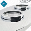 Ultra Twin Oval Face Plate Chrome